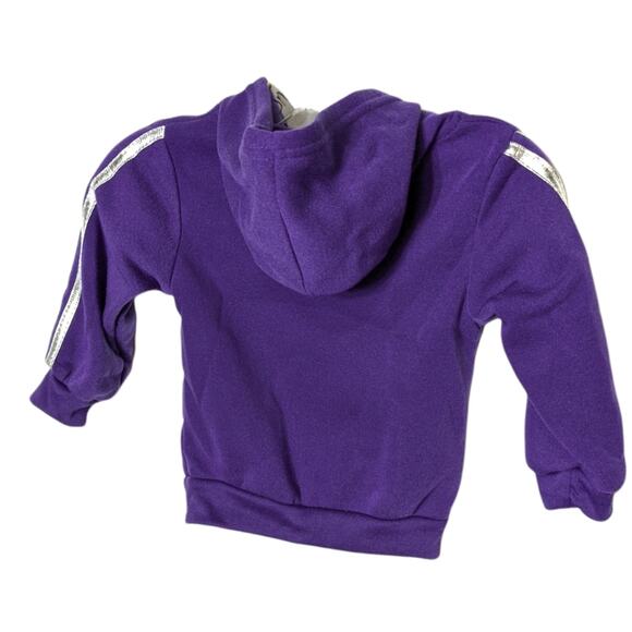 TEDDY BOOM Purple Girls 2T NWT Sparkle LOVE Zipper Hoodie Sweatpants NEW Gift - Picture 3 of 10